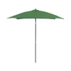 Parasol en aluminium droit inclinable couleur amande Proloisirs - 2 x 2 m