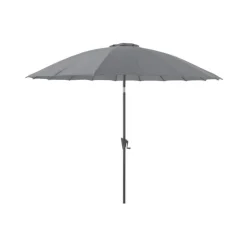 Parasol pagode à manivelle en aluminium et toile polyester Ø 300 cm