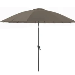 Parasol pagode à manivelle en aluminium et toile polyester Ø 300 cm