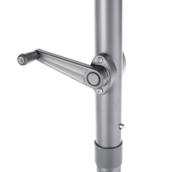 Parasol rectangulaire à manivelle coloris orange en aluminium et polyester - 210 x 150 cm