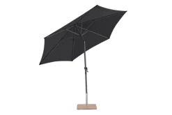 Parasol rond à manivelle bleu - Ø 270 cm
