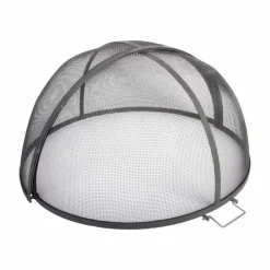 Pare-feu ouvrable en métal pour braséro - Ø 60 x H 33 cm