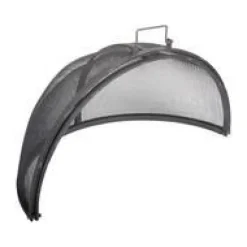 Pare-feu ouvrable en métal pour braséro - Ø 60 x H 33 cm