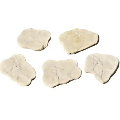 Pas chinois en pierre reconstituée beige Hairie Grandon multiformat petit modèle - 16/20 x 29/32 cm