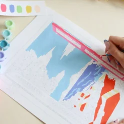 Peinture au numéro Fenêtre sur Naples Petit Pinceau by La Petite Épicerie - 25,5 x 3,5 x 33 cm