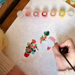 Peinture au numéro Marché aux fleurs Petit Pinceau by La Petite Épicerie - 25,5 x 33 cm