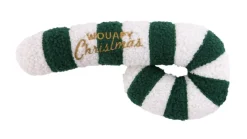 Peluche de Noël pour chien sucre d'orge coloris multicolore Wouapy - modèle moyen