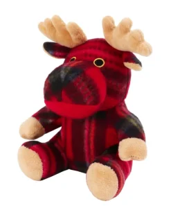 Peluche de Noël pour chien cerf avec sifflet coloris rouge Wouapy - Grand modèle