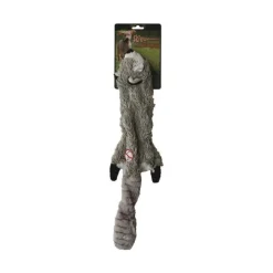 Peluche pour chien Raton laveur plat gris Girard Skineeez– 61 cm