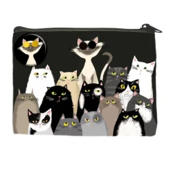 Petite trousse coloris multicolore Cartes d'Art photo matou - 12 x 10 cm