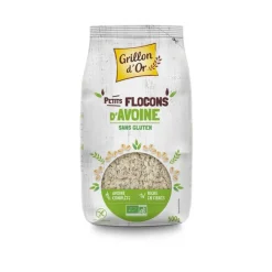 Petits flocons d’avoine sans gluten en sachet de 500 g