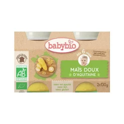 Petits pots de maïs doux Babybio 2 x 130 g