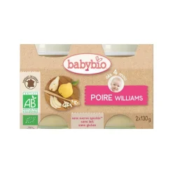 Petits pots poire williams Babybio 2 x 130 g