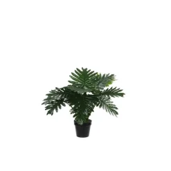 Philodendron vert artificiel en pot plastique H 60 x Ø 80 cm