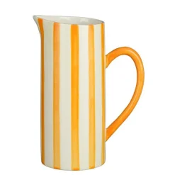 Pichet coloris orange en céramique - 10 x 17 x 23 cm
