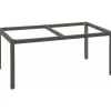 Pied de table coloris gris en aluminium Stern - 160 x 90 x 73 cm