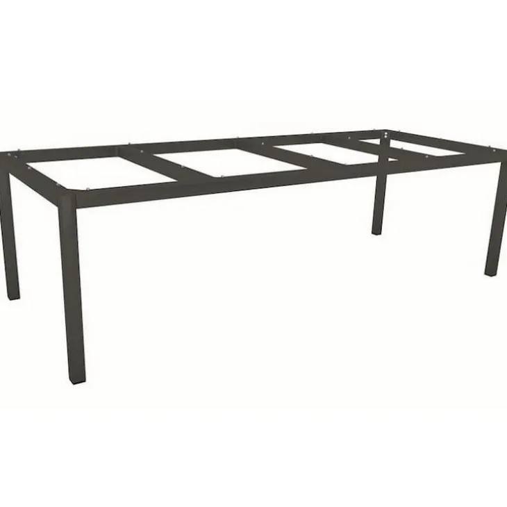 Pied de table coloris gris en aluminium Stern - 250 x 100 x 72 cm