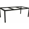 Pied de table coloris noir en aluminium Stern - 250 x 100 x 72 cm