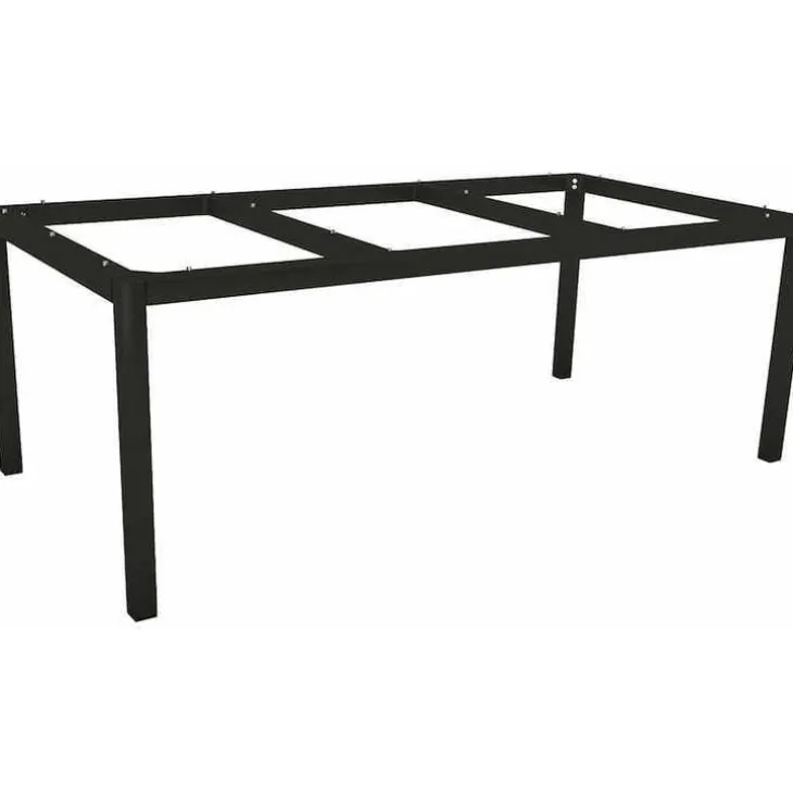 Pied de table coloris noir en aluminium Stern - 250 x 100 x 72 cm