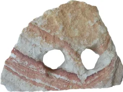 Pierre naturelle pour aquarium coloris multicolore Tyrol 2 trous Rainbow