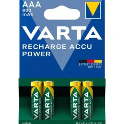 Piles rechargeables AAA R03 800 mAh Varta x 4