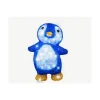 Pingouin lumineux LED coloris bleu à piles - 20 x 17 x 30 cm