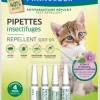 Pipettes antiparasitaires répulsives pour chaton Francodex - 4 x 0,6 ml