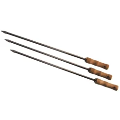 Piques à brochettes x 3 en acier Oyat Asado - 65 cm