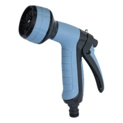 Pistolet en métal gainé botanic® - 7 jets avec débit réglable et gâchette verrouillable