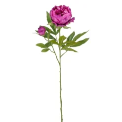 Pivoine artificielle recyclée violette - H 66 cm