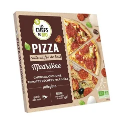 Pizza madrilène au chorizo bio Les Chefs du bio - 400 g