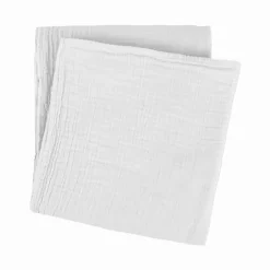 Plaid coloris beige en coton Fripouille - 130 x 180 cm