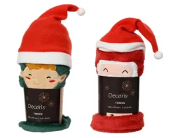 Plaid de Noël en polyester Elfe - 100 x 70 cm