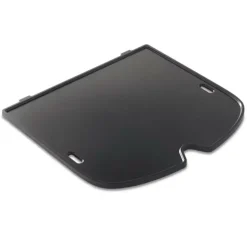 Plancha en fonte d’acier émaillée noire pour barbecue Weber Traveler - 32 x 34,5 cm