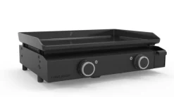 Plancha électrique pour 8 à 10 personnes coloris noir en acier Forge Adour Base 60 - 62 x 47,8 x 19,4 cm