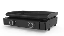 Plancha électrique pour 8 à 10 personnes coloris noir en acier Forge Adour Base 60 - 62 x 47,8 x 19,4 cm