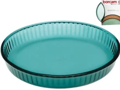 Plat à tarte en verre bleu transparent - Ø 31,9 cm