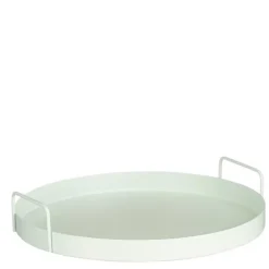 Plateau de décoration coloris vert en métal Razz - Ø 35 cm