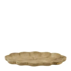 Plateau en bois naturel de manguier grand modèle - 38 x 18 cm