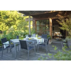 Plateau fin coloris gris en HPL Stern - 200 x 100 x 1,3 cm