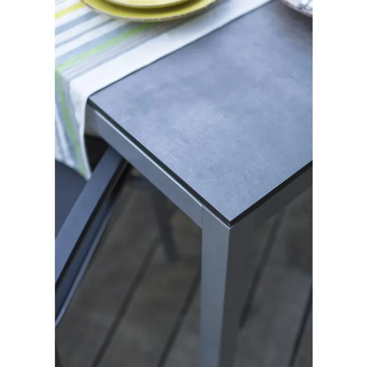 Plateau fin coloris gris en HPL Stern - 200 x 100 x 1,3 cm