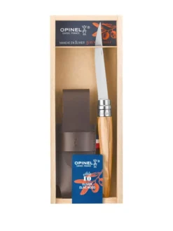 Plumier couteau de poche effilé n°10 manche en olivier Opinel