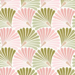 Pochette en tissu à motif rose et vert Safeco Eros - 30 x 20 cm