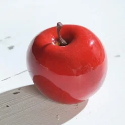 Pomme décorative rouge - Ø 6,5 cm