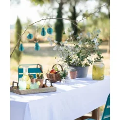 Pomme en papier à suspendre coloris vert H 11,5 cm