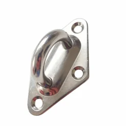 Pontet pour voile d'ombrage coloris gris en inox Gard&Rock - Ø 8 mm