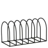 Porte assiette en fer noir Rama - 24 x 10,5 x 13 cm