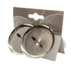 Porte bougie en métal couleur argent – 6 cm de diamètre