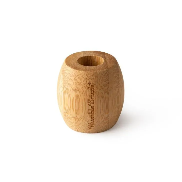 Porte brosse à dents coloris beige en bambou