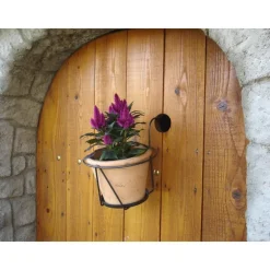 Porte pot soucoupe gris Ø 20/22 cm